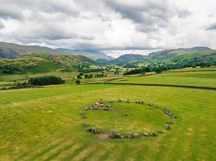 Castlerigg Stone Circle from a drone