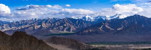 Panorama from Tsenmo Hill over Leh