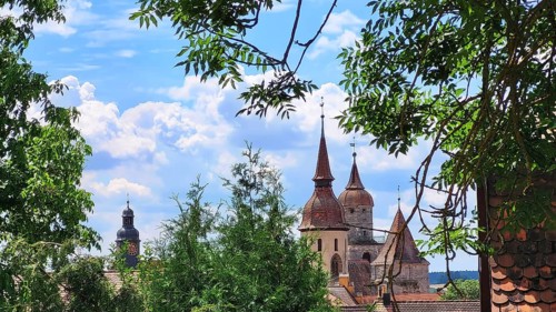 The collegiate church is a sight in the historic centre of the old town. Feuchtwangen