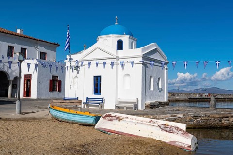 Little chapel in the old town of Horta