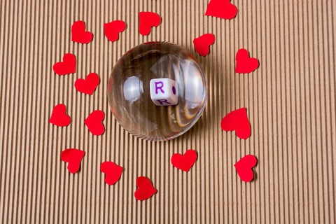 Red paper heart