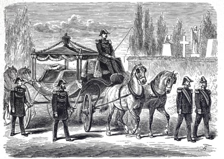 Hearse with horse-drawn carriage