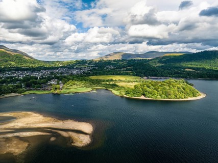 Derwent Water from a drone