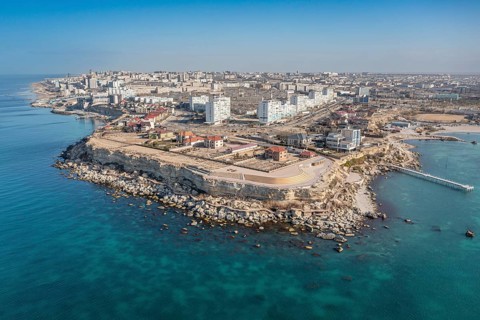 Aerial of Aktau
