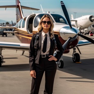 Private flying by rich people and business people in their own planes for vacation and luxury and business