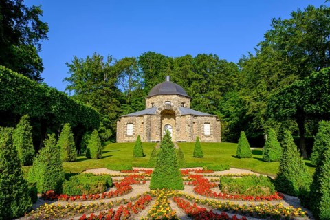 Baroque Garden and Oriental Building