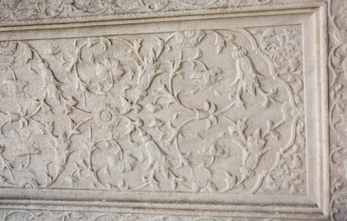 Ottoman marble carving art in detail