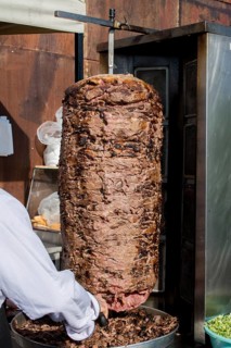 Traditional Turkish Doner Kebab on pole