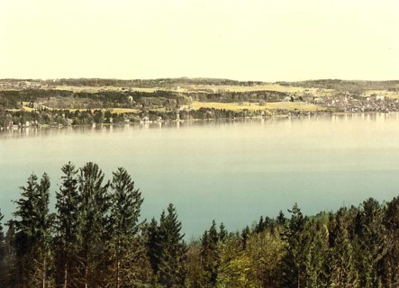Lake Starnberg seen from the Rottmannshoehe