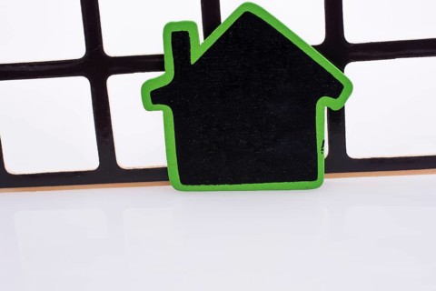 Black house on a grill