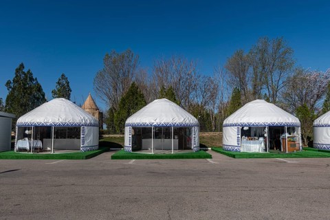 Yurts as souvenir shops