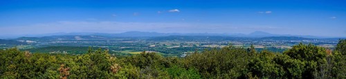 View of the Rhone Valley near Bourg Saint-Andeol