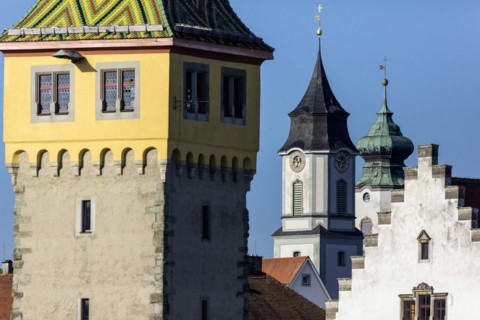 Town view of Lindau on Lake Constance