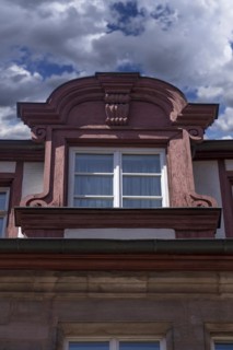 Historic bay window of a residential building