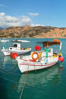 Fishing boats in the harbour of Agia Galini