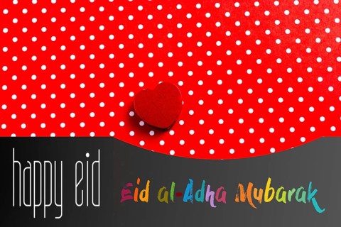 Happy Eid as Muslim festival concept