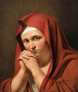 Woman in red