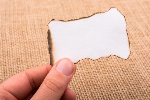 Paper with some burned edges