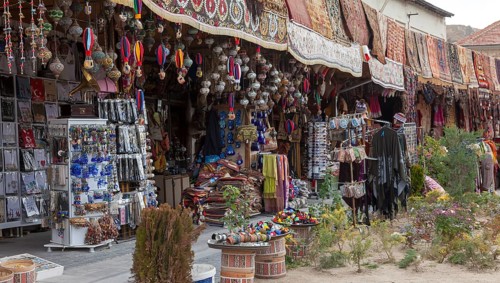 Bazaar with various offers