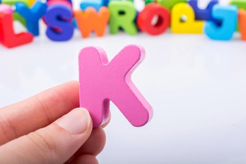 Letter cubes of Alphabet made of wood