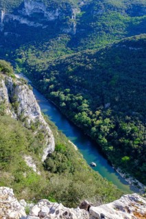 View of the river bends