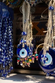 Evil eye bead as Amulet souvenir from Turkey