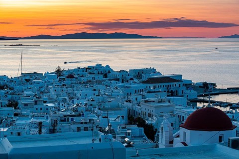 Sunset over Horta