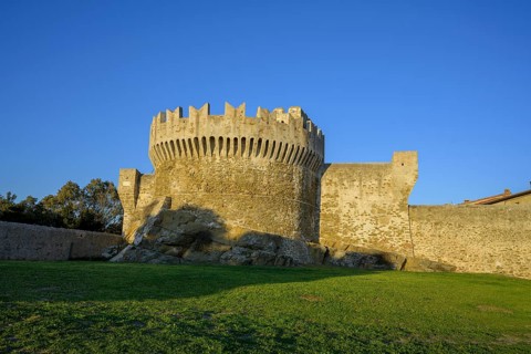 Fortress wall in the evening light