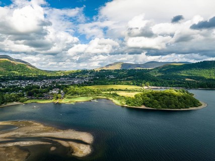 Derwent Water from a drone