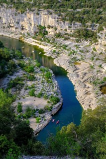 Kayaks on the Ardeche