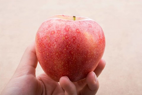 Back to school theme with a red apple