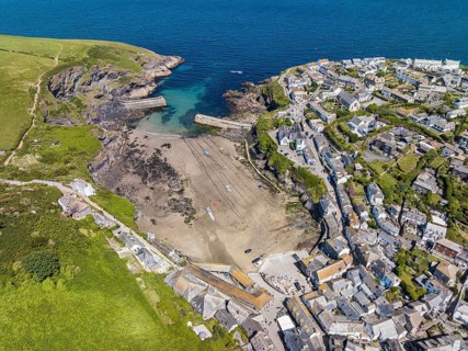 Aerial view of Port Isaac