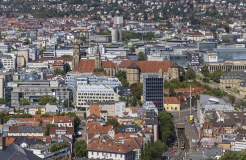 View of the city centre of the historic Collegiate Church