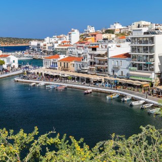 Harbour promenade at Lake Voulismeni