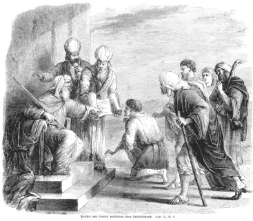 Priests and Levites pronounce a judgement