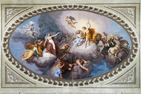 Antique ceiling fresco