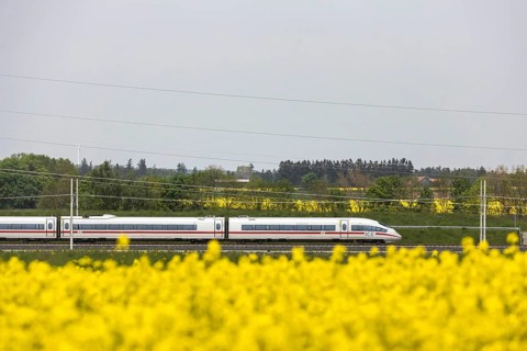 InterCityExpress of Deutsche Bahn AG on the new Wendlingen-Ulm line