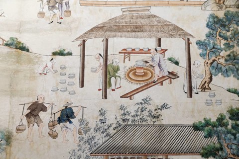 Chinese making porcelain