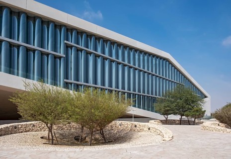 Qatar National Library building in Doha