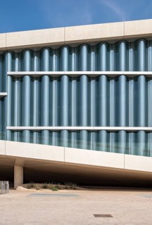 Qatar National Library building in Doha