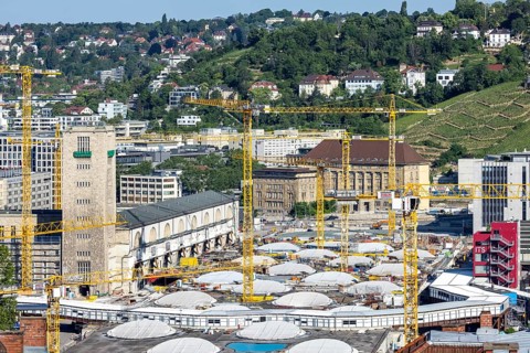 Construction site of the main station