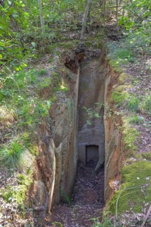 Entrance to Etruscan burial chamber