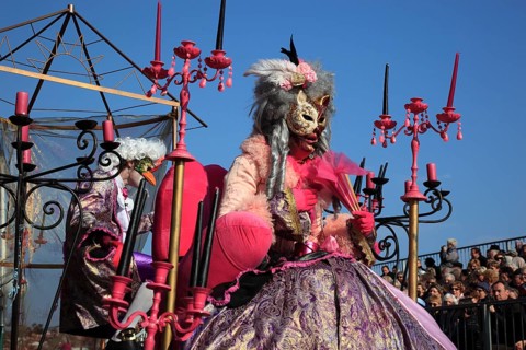 Imaginative representations at the street parade in Menton