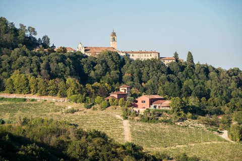 The Sacro Monte Serralunga di Crea with the Sanctuary of Santa Maria Assunta