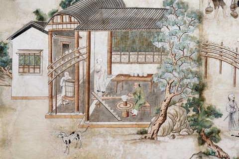 Chinese making porcelain