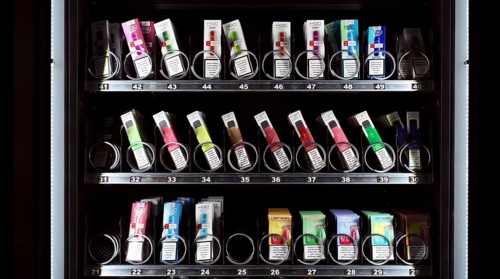 Vending machine for e-cigarettes