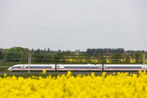 InterCityExpress of Deutsche Bahn AG on the new Wendlingen-Ulm line