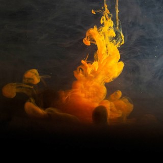 Abstract heavy yellow haze darkness
