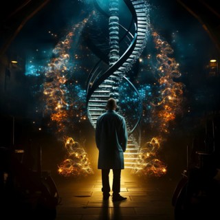Symbolic image DNA double helix