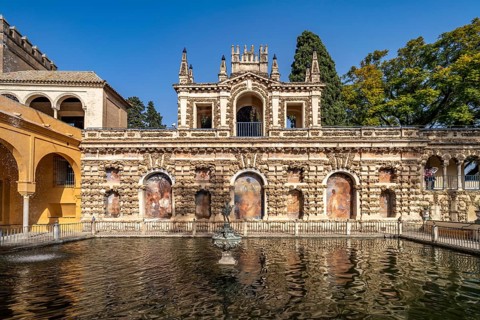 The Grotto Gallery Galeria del Grutesco and the Mercury Pond or Estanque Del Mercurio